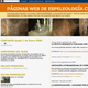 Pginas Web de espeleologa cientfica